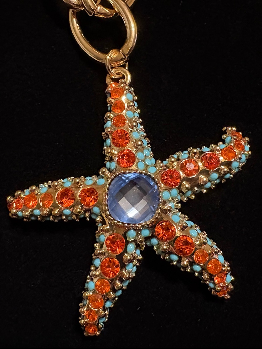Betsey Johnson Starfish Short Pendant Necklace NWT - Picture 3 of 3